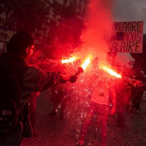 Journée de grève interprofessionnelle de mardi 18 octobre 2022, manifestation à Paris.