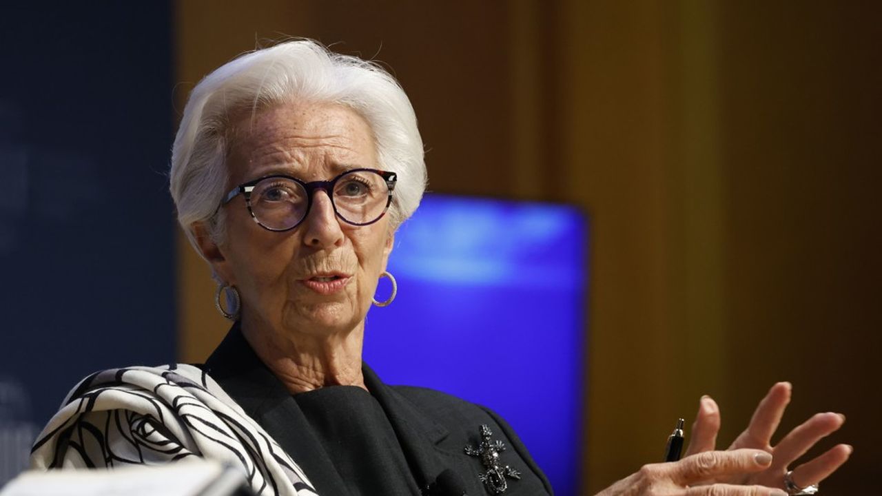 Christine Lagarde, la présidente de la Banque centrale européenne (BCE), le 12 octobre 2022.