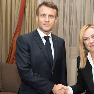 Le président français Emmanuel Macron et la présidente du Conseil italien Giorgia Meloni lors de leur première rencontre, à Rome, le 23 octobre 2022.