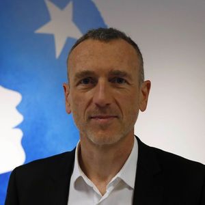 Emmanuel Faber en 2019, alors PDG de Danone.