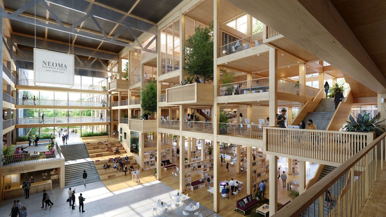 A Reims, le futur campus de Neoma Business School ouvrira ses portes en 2025.