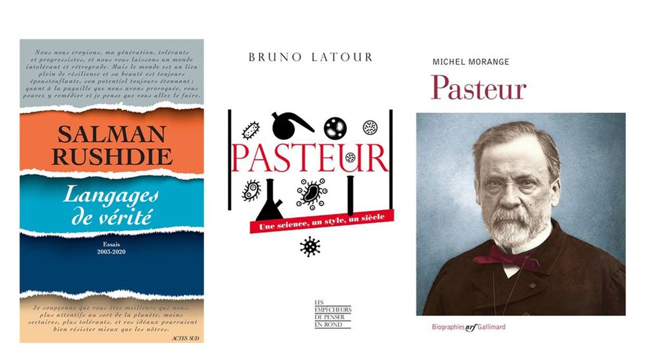 Un recueil d'articles de Salman Rushdie, une biographie, une analyse : deux livres pour Pasteur, notre mythe national.