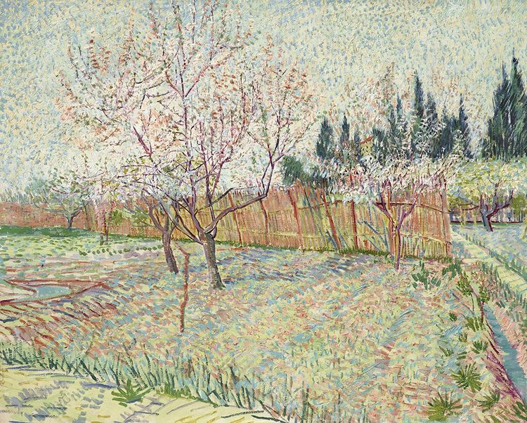«Verger avec cyprès» (1888), par Vincent Van Gogh, vendu à 117 180 000 dollars.