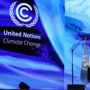 Le président israélien, Isaac Herzog, lors de son discours devant l'assemblée plénière de la COP27, à l'ouverture du sommet, lundi 7 novembre.