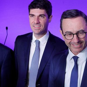 De gauche à droite, Eric Ciotti, Aurélien Pradié et Bruno Retailleau, les trois prétendants à la présidence des Républicains dont l'élection à lieu samedi et dimanche.