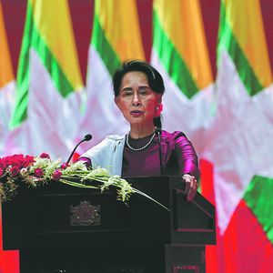 Aung San Suu Kyi, la leader birmane, en septembre 2017.