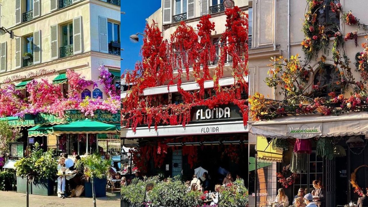 A Paris, les façades fleuries se multiplient. Ici, au Chien qui fume, au Florida et à Maison sauvage.