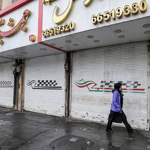 La majorité des commerces ont fermé ces trois derniers jours en Iran, comme ici à Téhéran.