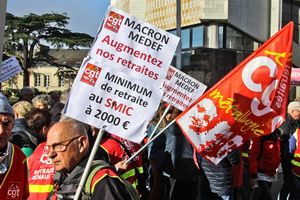 Manifestation contre la réforme des retraites, le 10 novembre 2022.