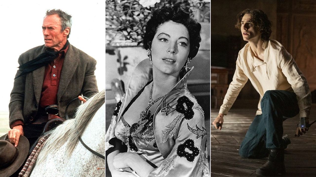 Clint Eastwood dans «Unforgiven», Ava Gardner dans «La Comtesse aux pieds nus» et Thimotée Chalamet dans «Dune»... et sous les sapins.