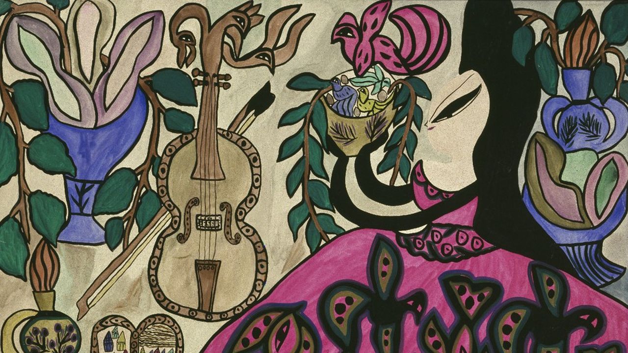 Baya, « La Dame aux roses » (1967)