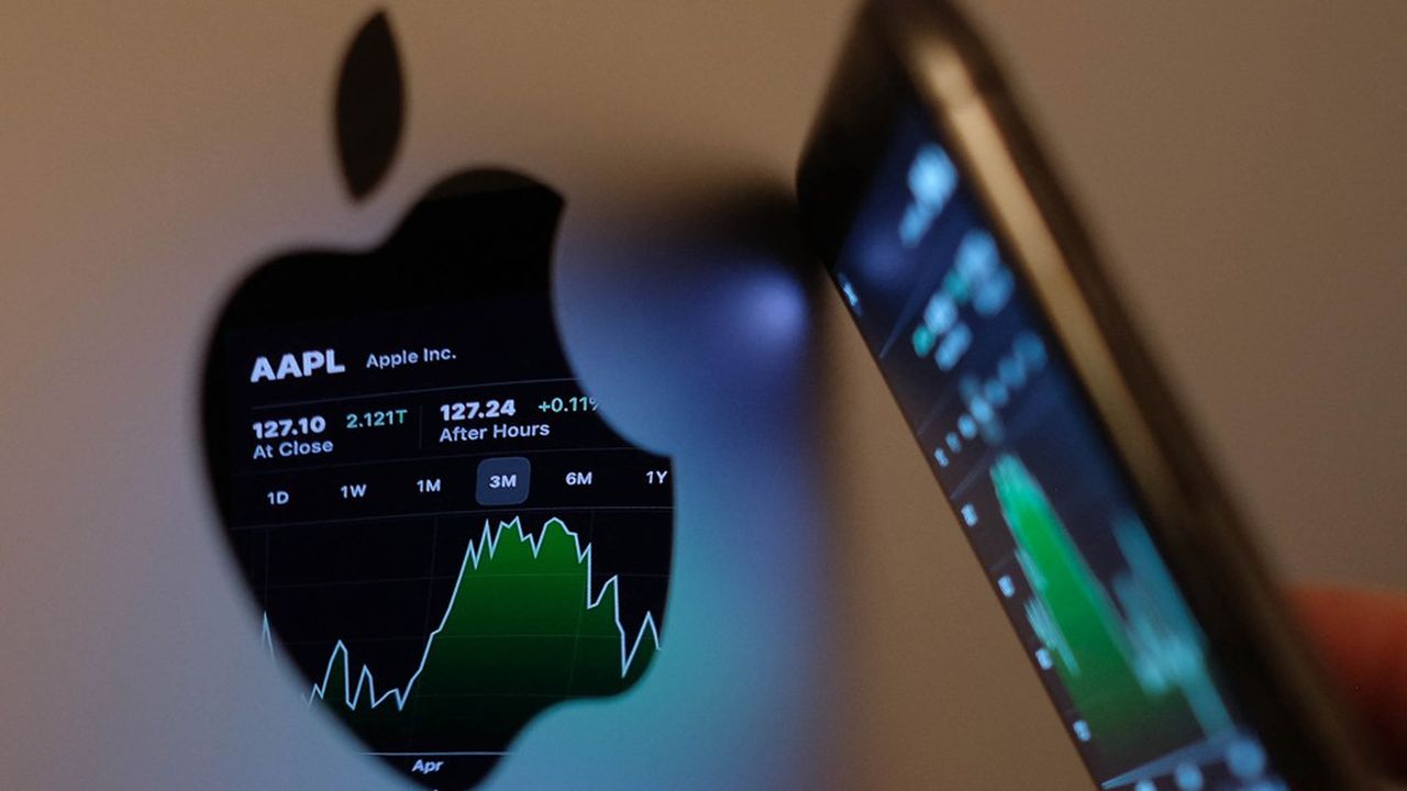 Entre le 3 janvier 2022 et le 3 janvier 2023, la valorisation d'Apple a baissé de 1.000 milliards de dollars.