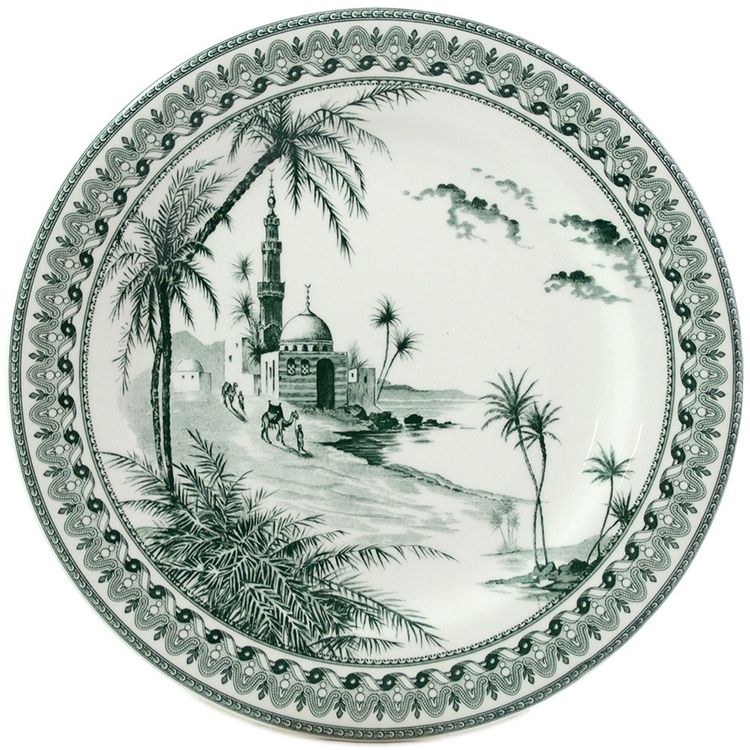 View of an Oriental flat plate from the 