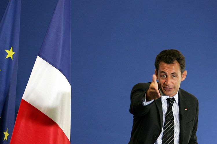 Emmanuel Macron Nicolas Sarkozy en 2007.
