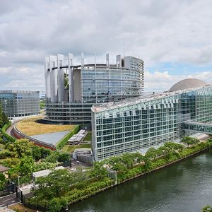 Le Parlement européen de Strasbourg, où se tiennent les réunions plénieres.