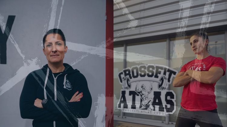 A gauche, Elodie Zakrzewski, une ex-gymnaste de haut niveau reconvertie dans le marketing avant de se lancer dans le CrossFit. A droite, Selsebil El Blidi, a lancé Crossfit Atlas Ludos en Rhône-Alpes, en 2019, après des études STAPS.