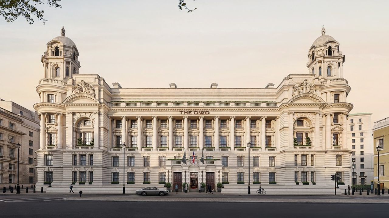 Un hôtel et 85 résidences Raffles prendront place dans l'ancien bureau de guerre de Londres.