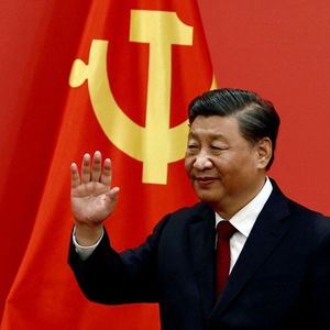 Le président Xi Jinping lors du 20e Congrès du Parti communiste chinois, le 23 octobre 2022.