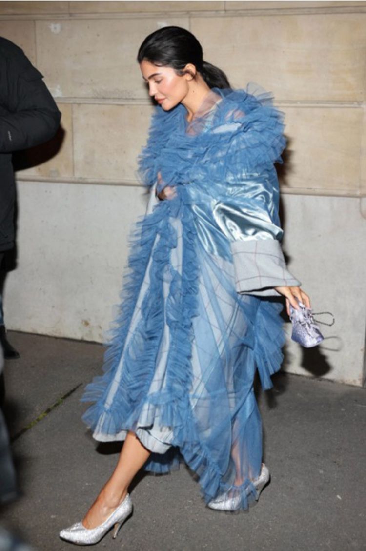 Kylie Jenner au défilé Margiela haute couture.
