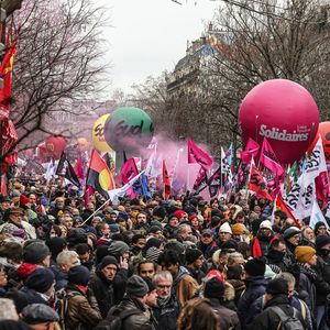 Manifestation du 19 janvier à Paris contre la réforme des retraites.