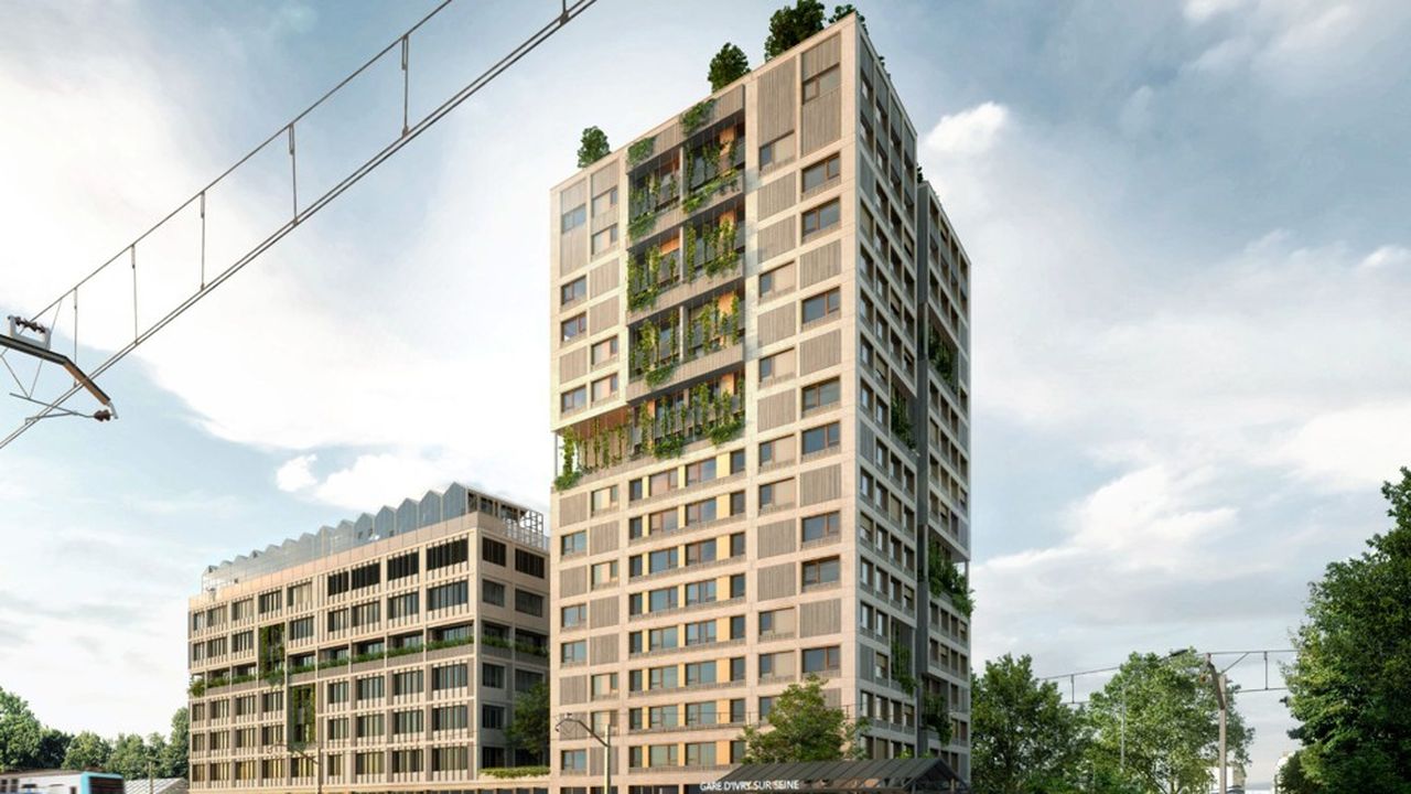 Le nouveau campus de l'Esiea à Ivry-sur-Seine sera composé d'un bâtiment principal de 8.500 m2 et d'une résidence étudiante.