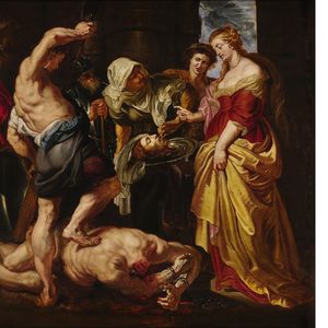 « Salomé présentée avec la tête de Saint Jean-Baptiste ». Le tableau de Rubens a été vendu 26,9 millions de dollars lors d'une vente chez Sotheby's à New York le 26 janvier 2023.