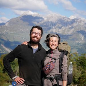 Arnaud et Marie Epagneau-Comte, architectes ingénieurs à Tolmin, en Slovénie, en novembre dernier.