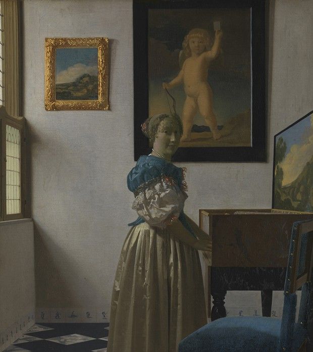 «Une dame debout au virginal», de Johannes Vermeer, 1670-1672. 