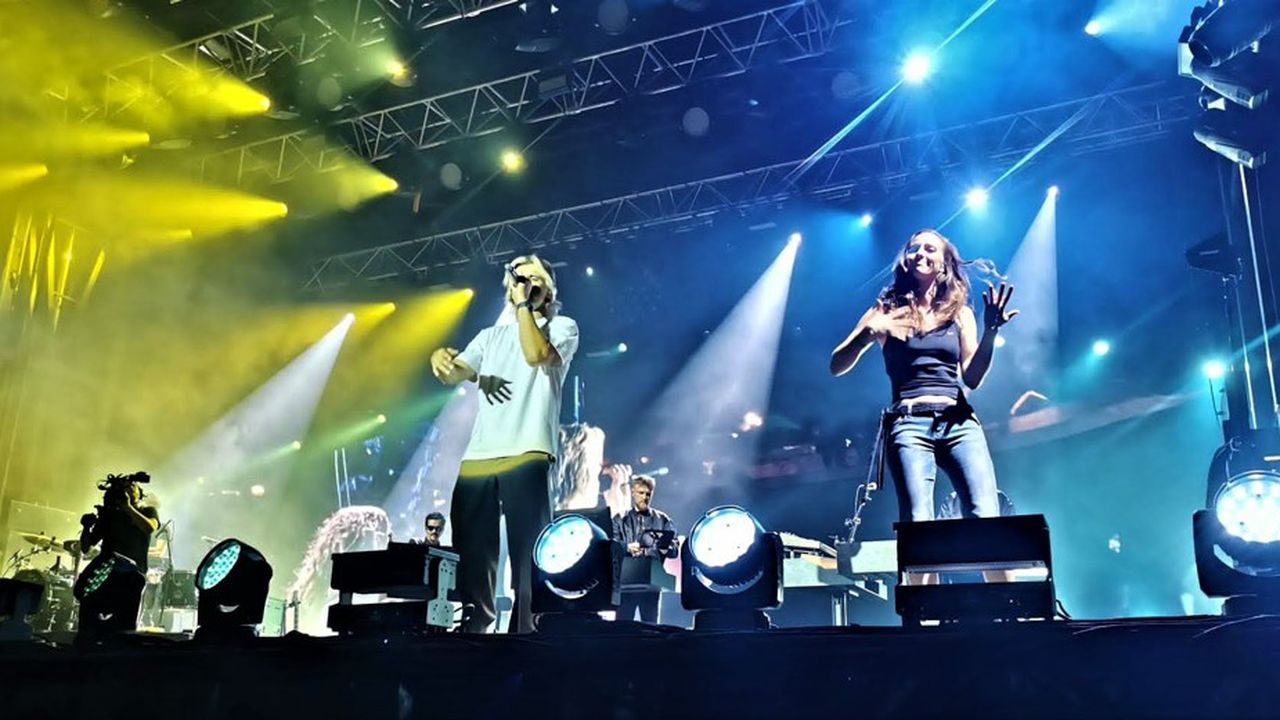 Aurélie Nahon durant le concert de Orelsan au Festival Insane, à Apt dans le Luberon, en 2022.