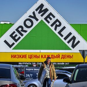 Magasin Leroy Merlin à Klimovsk, dans la région de Moscou (photo prise le 19 mars 2022)