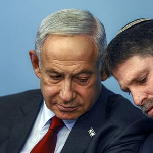 Le Premier ministre israélien, Benjamin Netanyahu, et son ministre des Finances, Bezalel Smotrich.