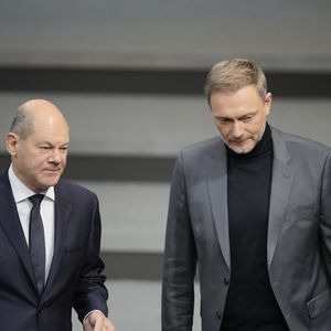 Le chancelier, Olaf Scholz (SPD), et le ministre des Finances, Christian Lindner (FDP), à Berlin, le 22 novembre 2022.