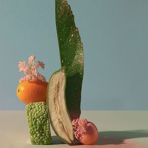 «Grace» (2022), d'Anastasia Kolesnichenko. Sculptrice et photographe, l'artiste russe compose d'étonnantes natures mortes, avec des fleurs, des fruits, des coquillages.