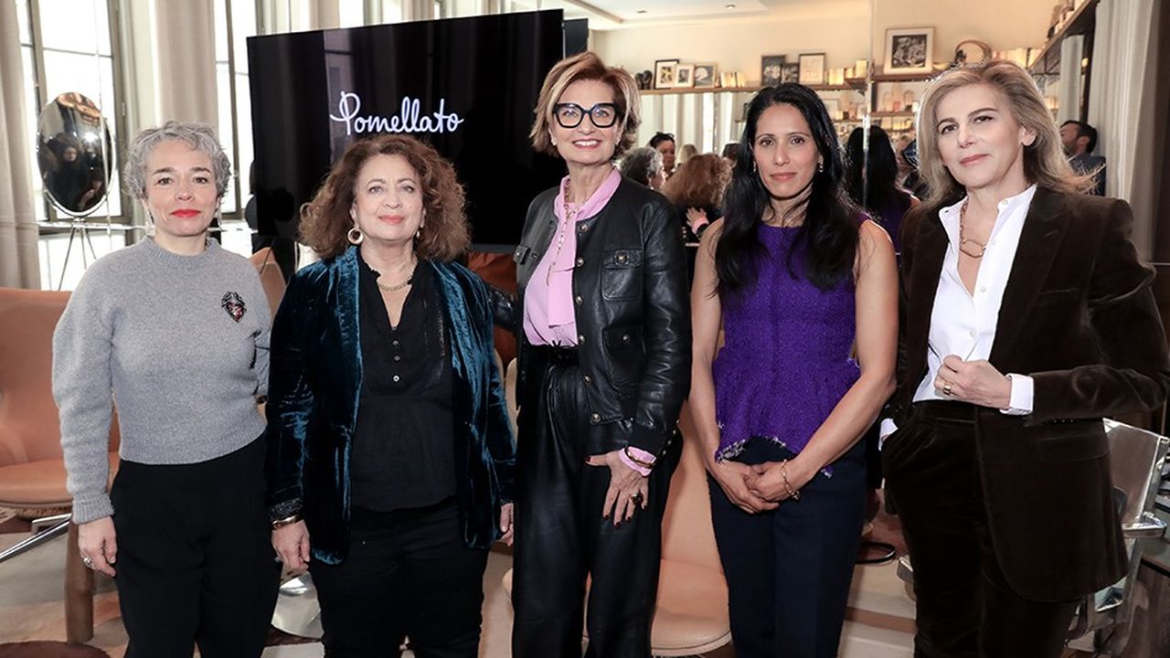 Dans l'ordre, Cécile Bonaire, Ghada Hatem, Sabina Belli, Nasim Eshqi et Anne Fulda.