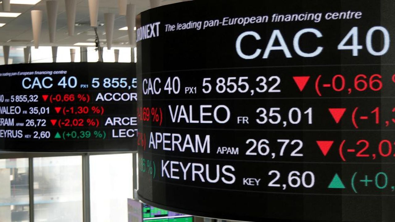 L'indice CAC 40 a clôturé en chute de 2,90 %.