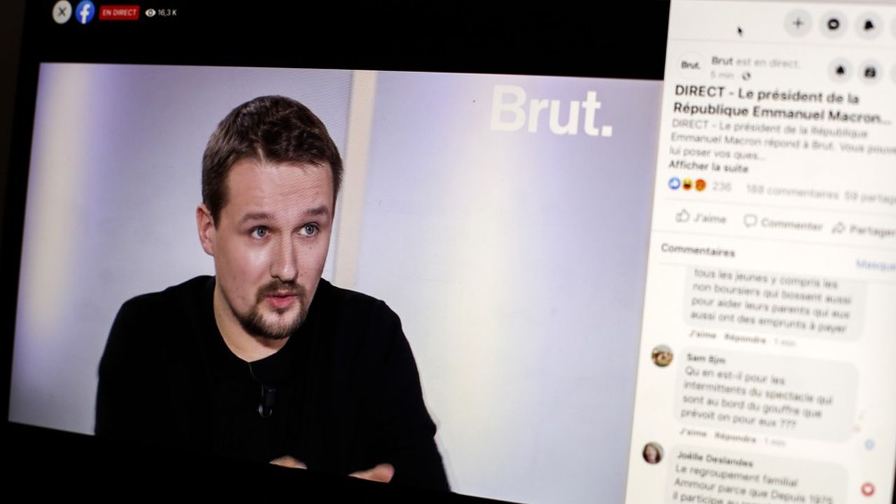 Le journaliste Rémy Buisine est une figure emblématique du média en ligne Brut, créé fin 2016.