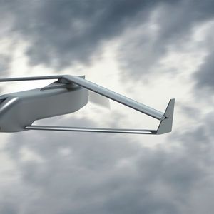 Le drone R2-Raijin, mis au point par la société Fly-R, a une envergure de 1,2 mètre.