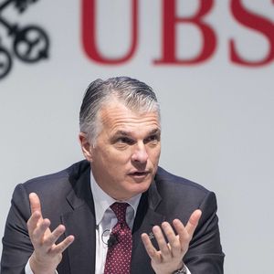 Sergio Ermotti, ici en 2018 à Davos, a été remplacé en 2020 à la tête d'UBS par le Néerlandais Ralph Hamers, qui dirigeait auparavant ING.