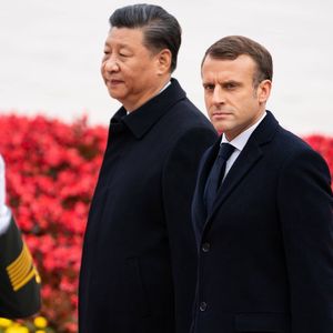 Le président chinois Xi Jinping et le président Emmanuel Macron lors de la visite de ce dernier à Pékin en novembre 2019.