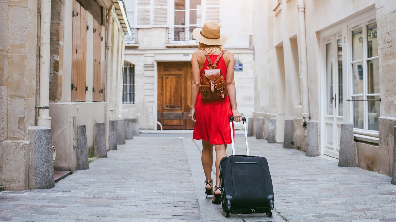 touriste airbnb valise paris