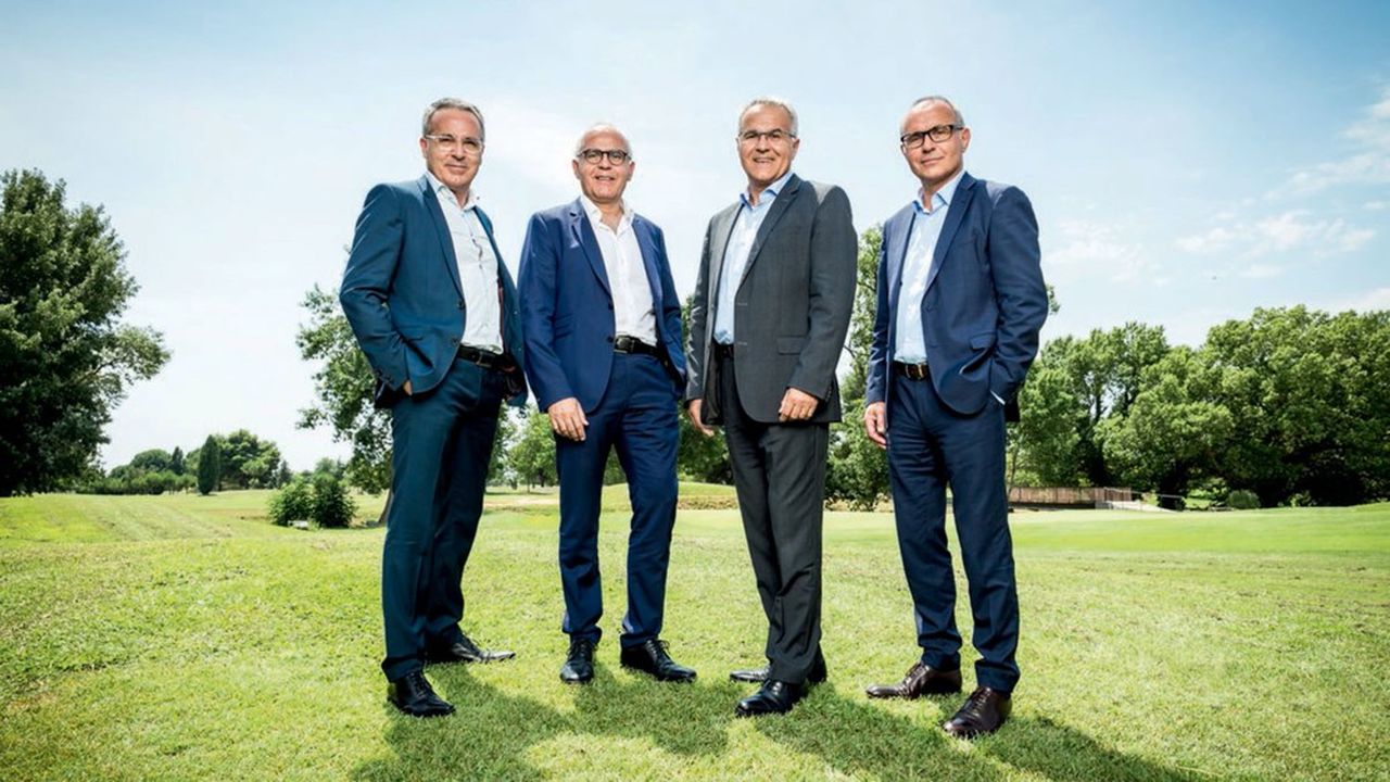 Fondé en 1972 par Yves Cougnaud, disparu en 2021, le groupe vendéen homonyme est dirigé depuis plusieurs décennies par ses quatre fils : Christophe, Jean-Yves, Eric, Patrice (de gauche à droite).