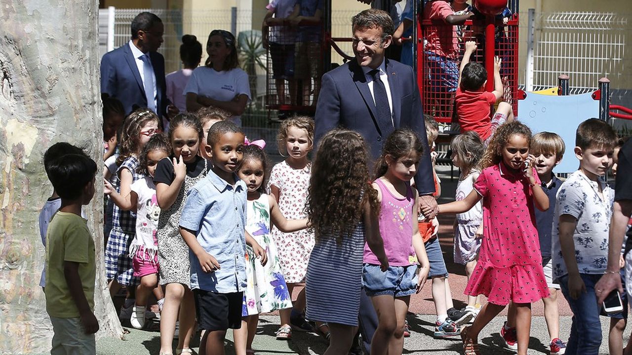 Emmanuel Macron à Marseille, en juin dernier.