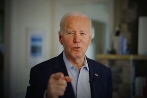 Une image du clip vidéo de Joe Biden où il annonce sa candidature pour l'élection présidentielle de 2024.