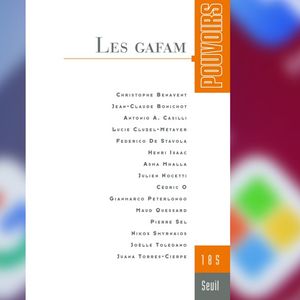 « Les Gafam », « Pouvoirs », no 185, avril 2023.