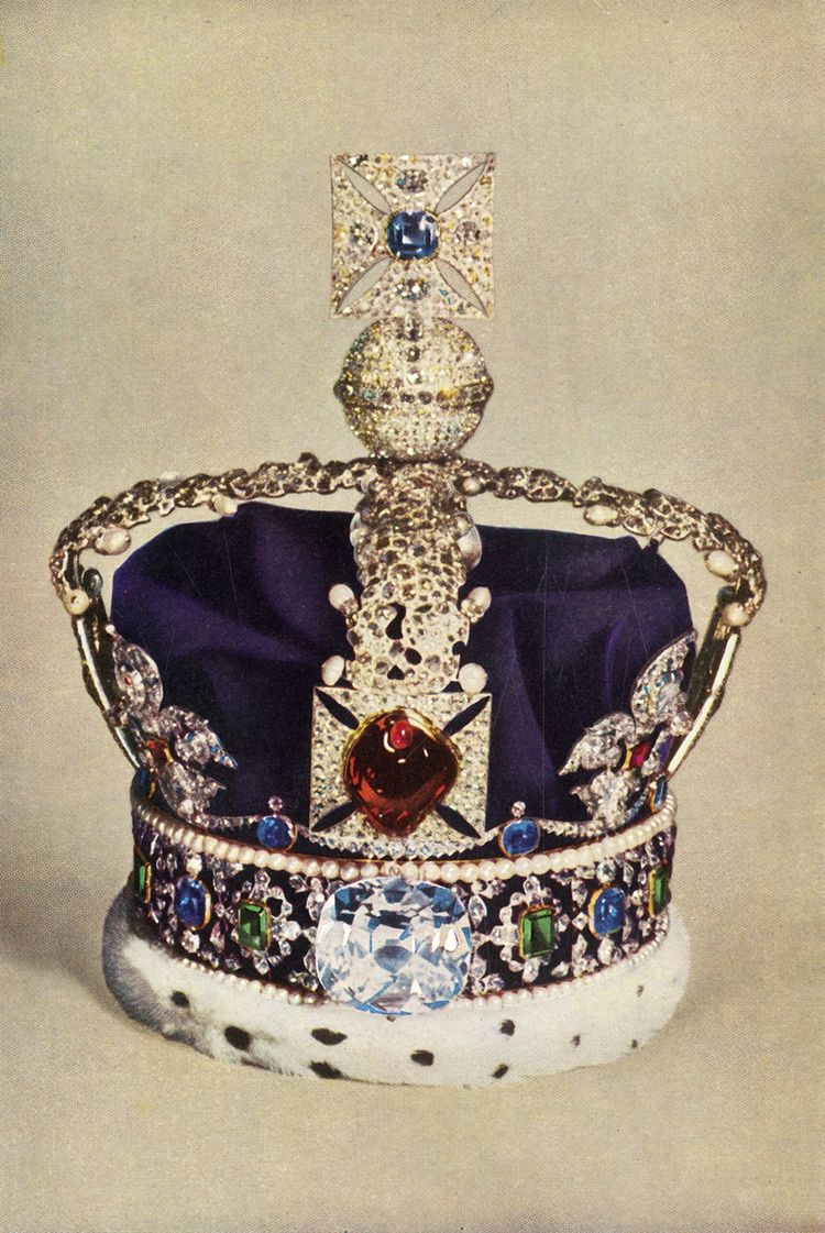 La couronne Impériale d'Etat que Charles III portera à la sortie de l'abbaye de Westminster.