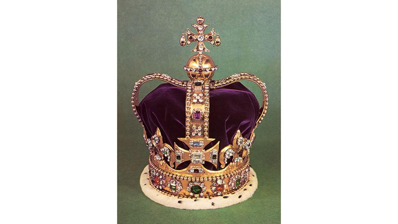 La couronne de saint Edouard, l'un des deux emblêmes royaux que recevra Charles III lors de son couronnement le 6 mai.