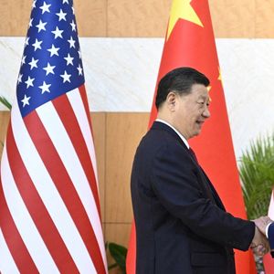Le président chinois, Xi Jinping, et son homologue américain, Joe Biden, lors de leur rencontre à Bali, en Indonésie, le 14 novembre 2022.