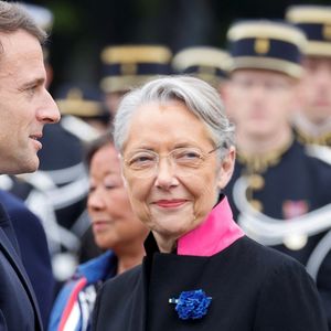 Emmanuel Macron et Elisabeth Borne (photo d'archives le 8 mai 2023).