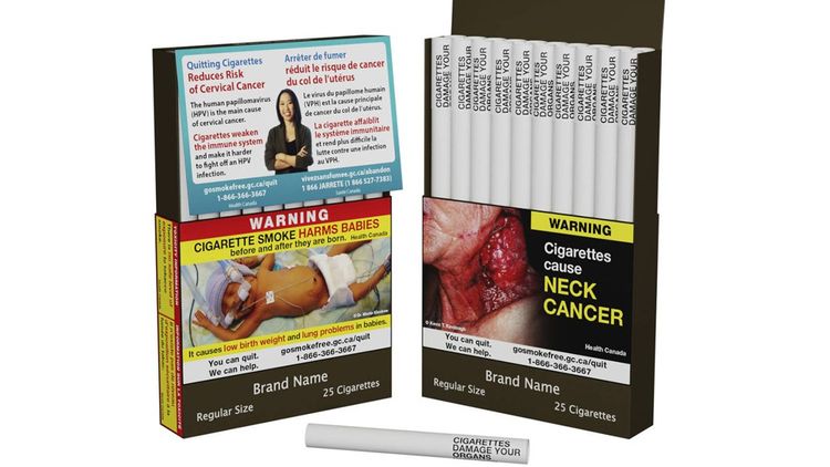 Des photos et avertissements sur chaque cigarette préviendront des risques liés au tabagisme.