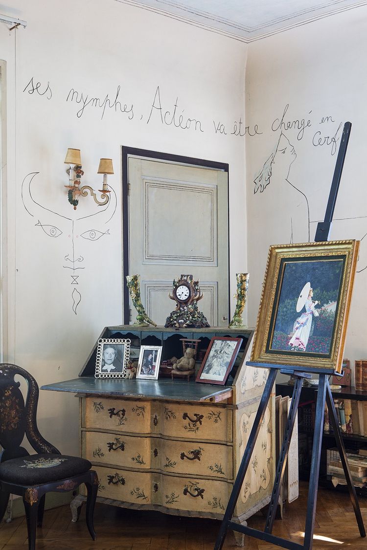 La chambre de Francine Weisweiller est dédiée à Diane, à ses nymphes et à Actéon.